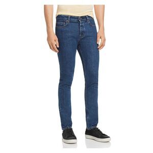 NWT IRO Mens Blue Flat Front, Tapered, Slim Fit Denim Jeans 29